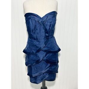 Fouy/Chov Couture New York Sweetheart Neck Mini Formal Cocktail‎ Dress Blue 8
